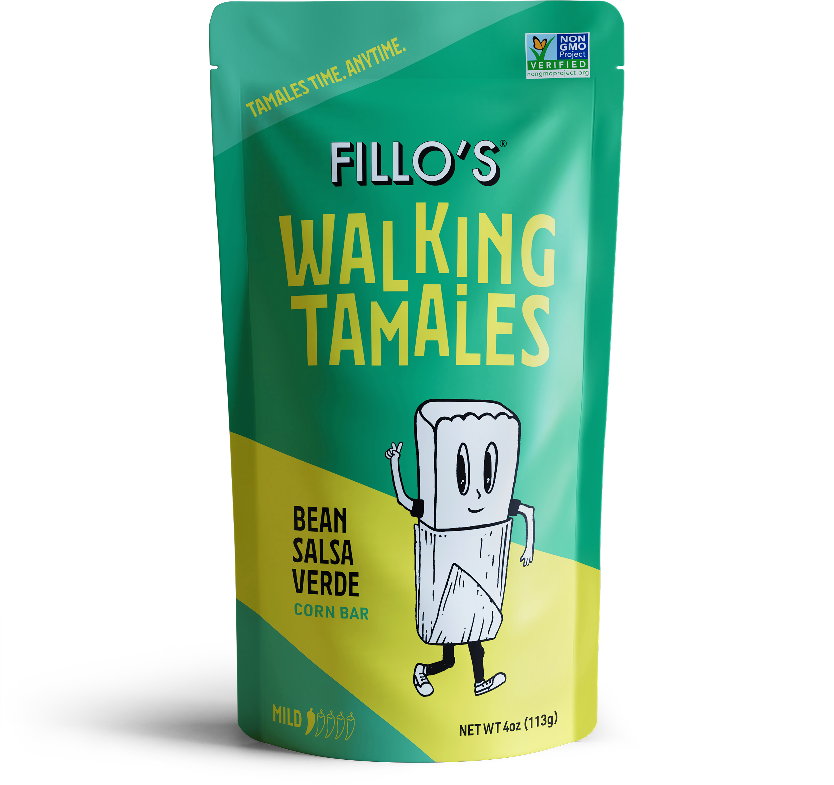 Bean Salsa Verde Walking Tamales, 7 Pouches/Case