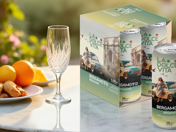 Bergamot Italian Sparkling Soda