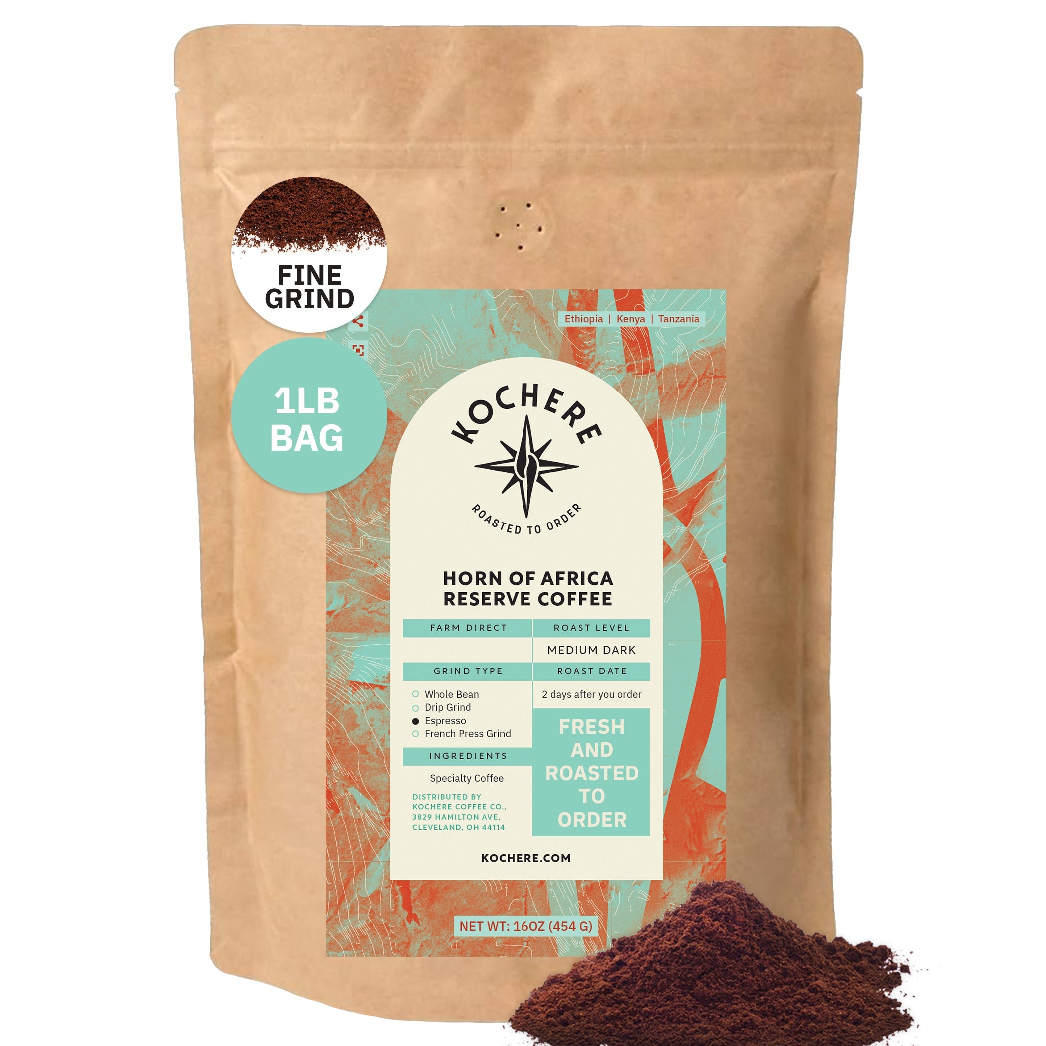 Horn of Africa Reserve Signature Espresso Blend - Medium-Dark Roast