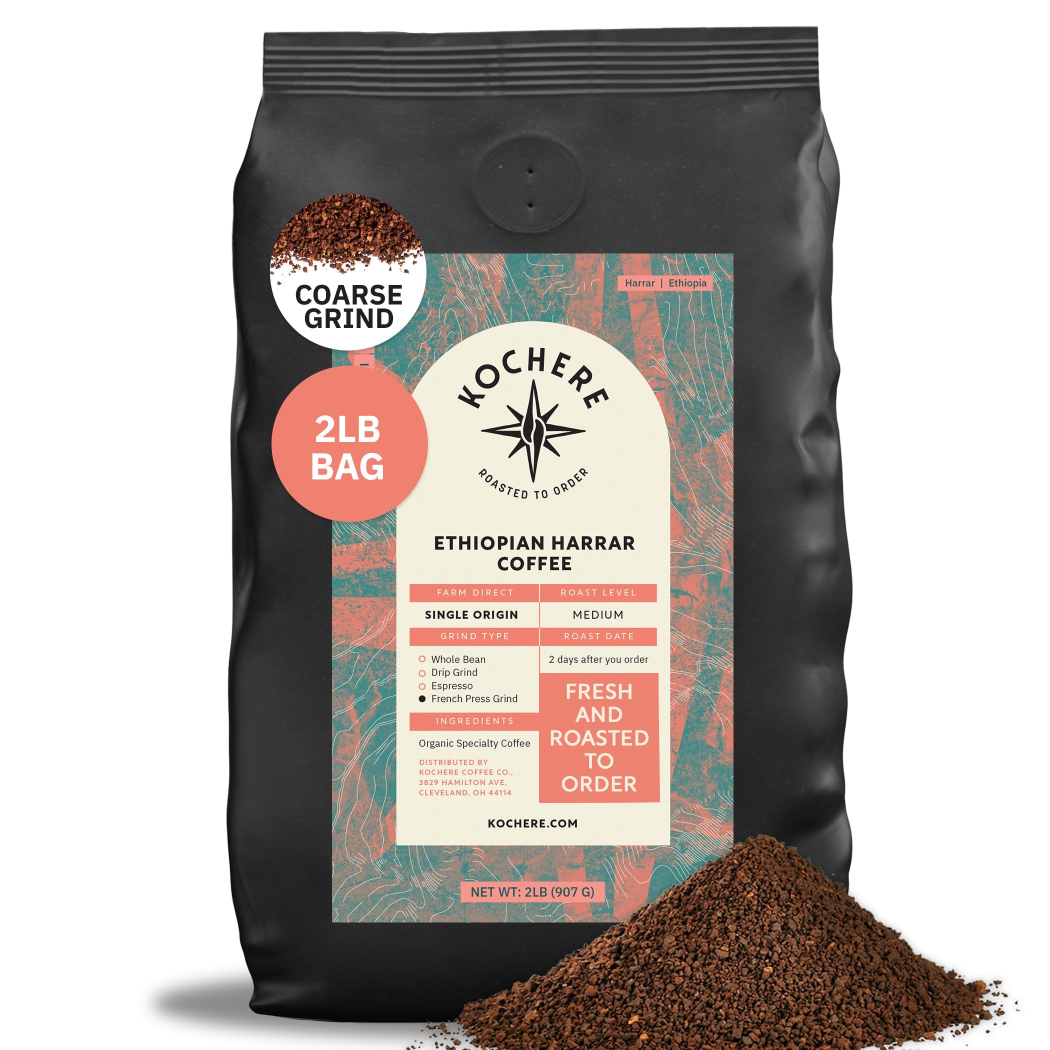 Ethiopian Harrar Natural Medium Roast Coffee