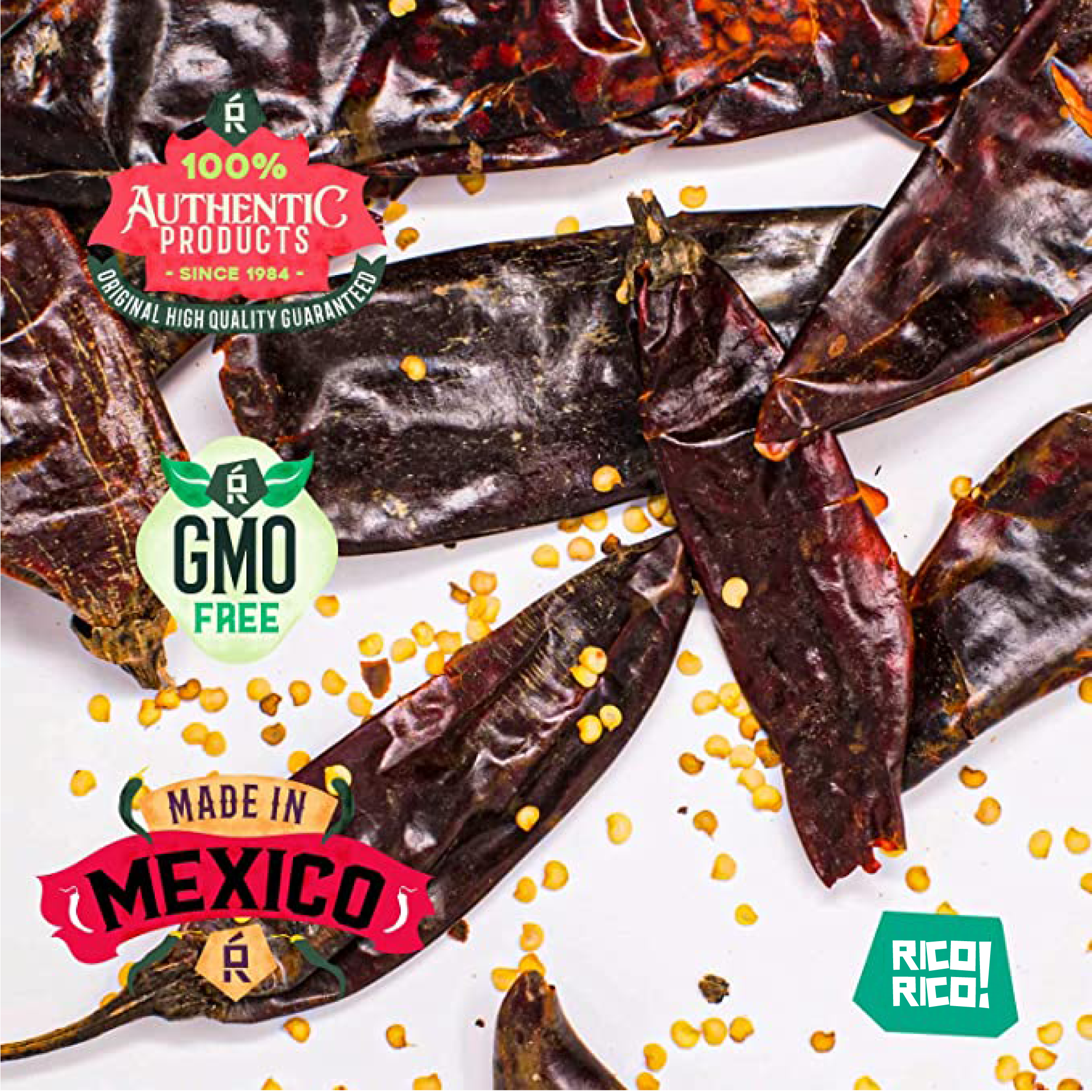 Dried Mexican Chiles 3-Pack – Ancho, Guajillo & Arbol