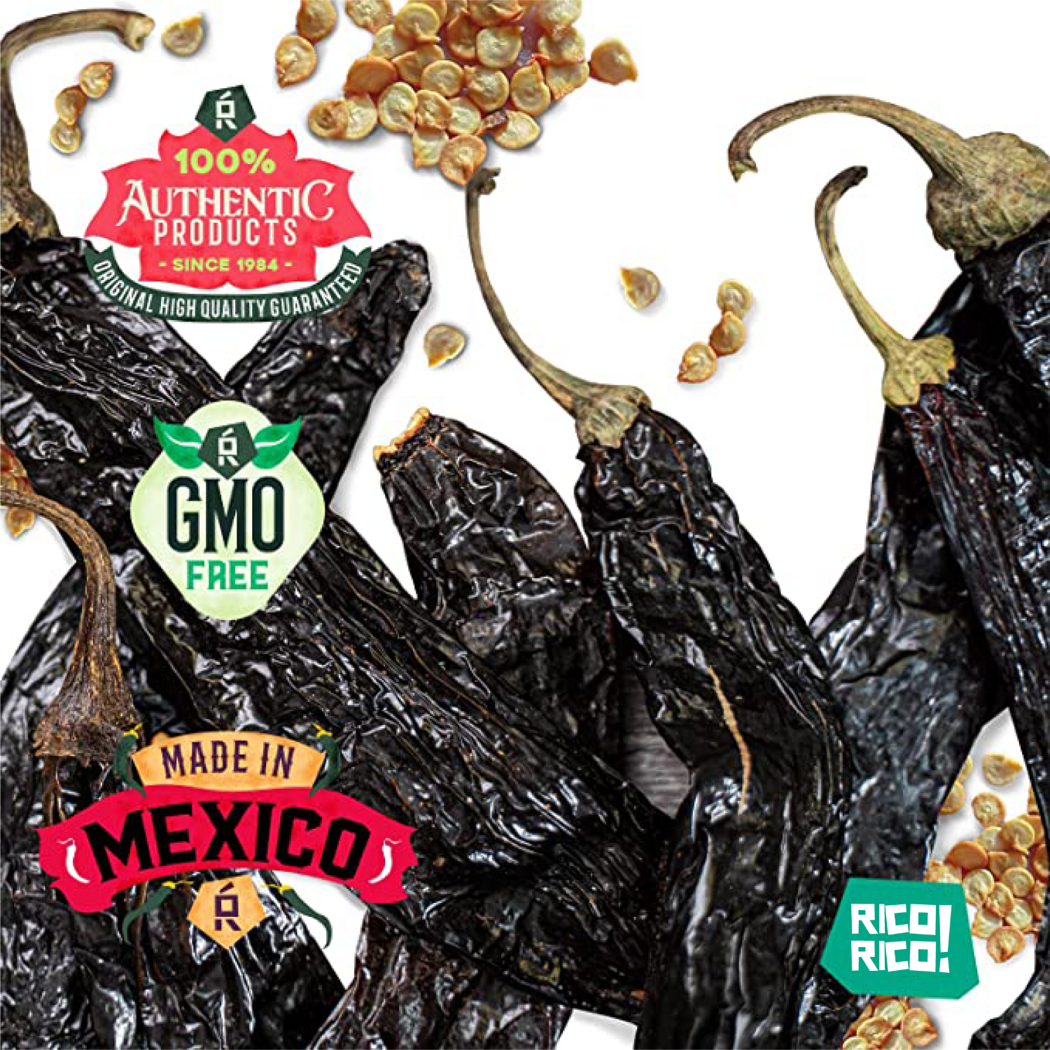 Dried Mexican Chiles 3-Pack – Ancho, Guajillo & Arbol