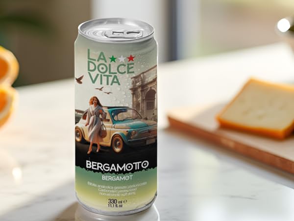 Bergamot Italian Sparkling Soda