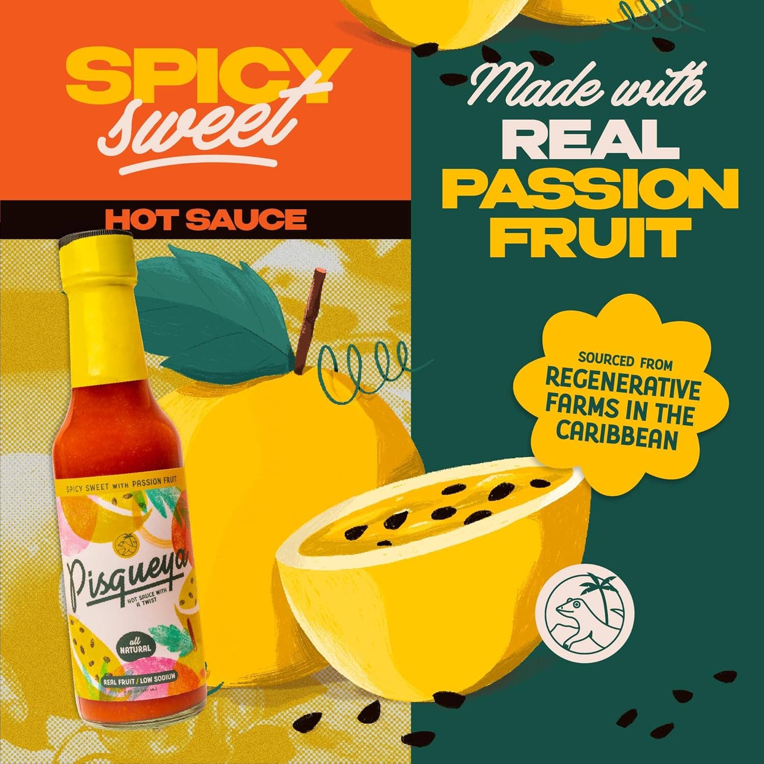 Passion Fruit Spicy Sweet Hot Sauce
