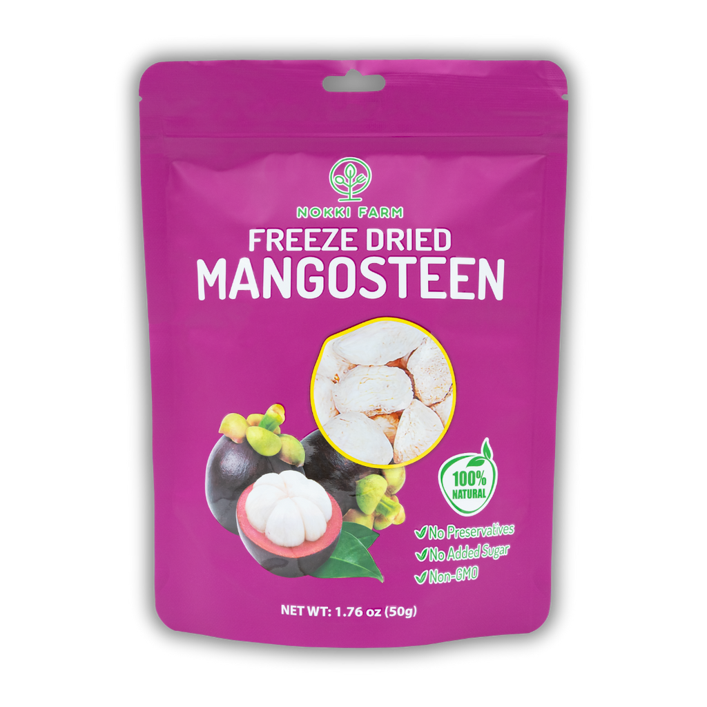 NOKKI FARM Freeze Dried Mangosteen Crisps - No Added Sugar
