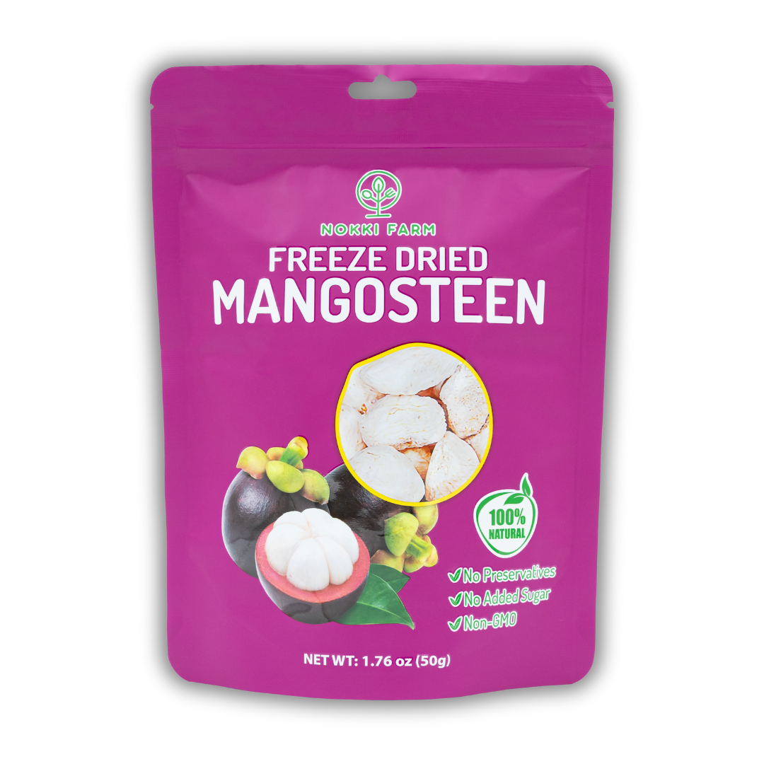 NOKKI FARM Freeze Dried Mangosteen Crisps - No Added Sugar