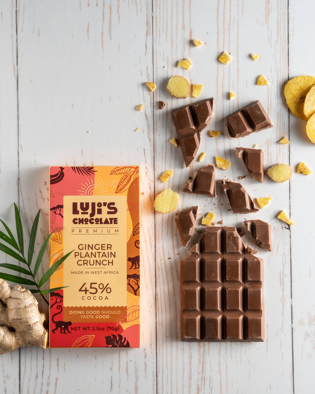 Ginger + Plantain Milk Chocolate
