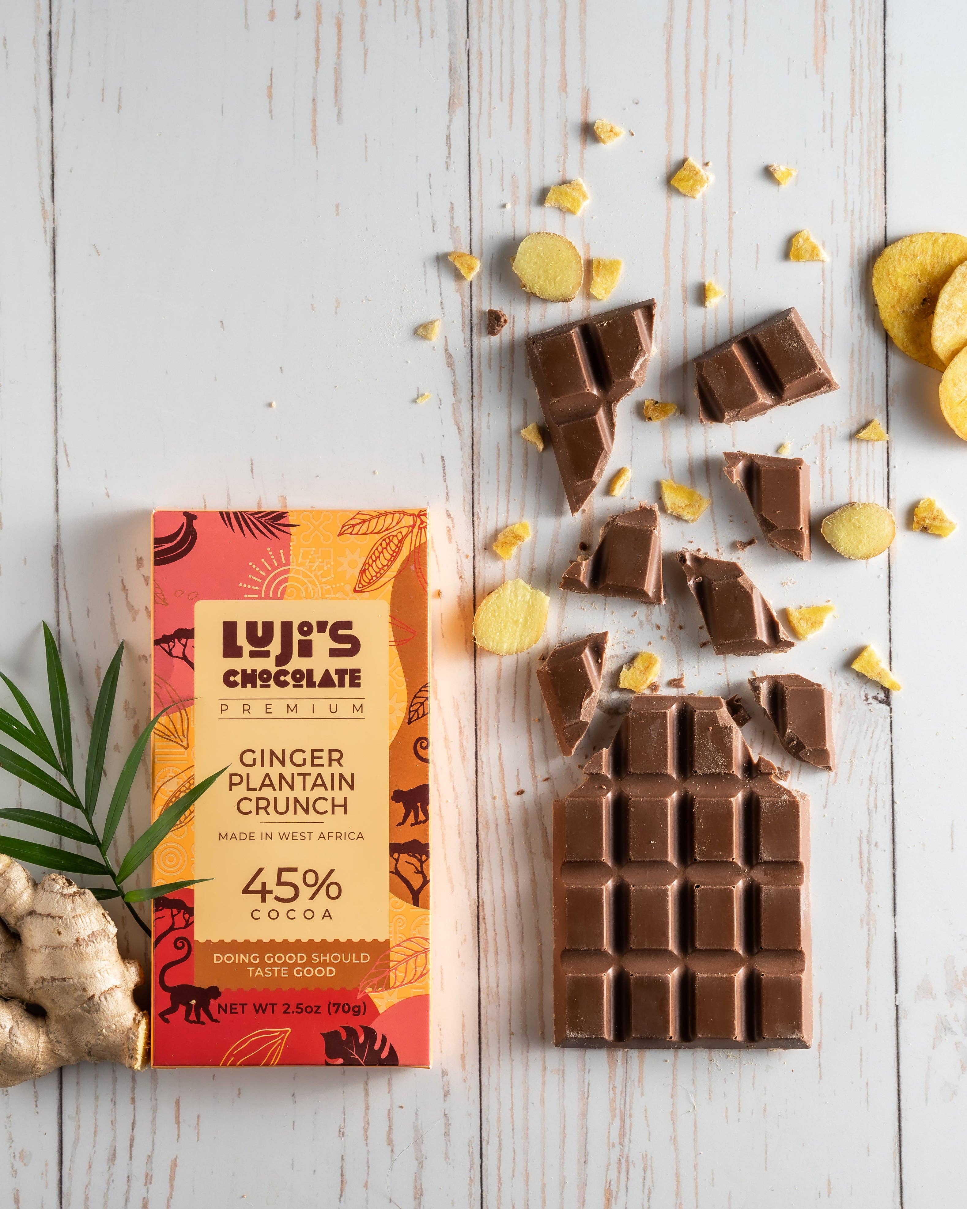 Ginger + Plantain Milk Chocolate