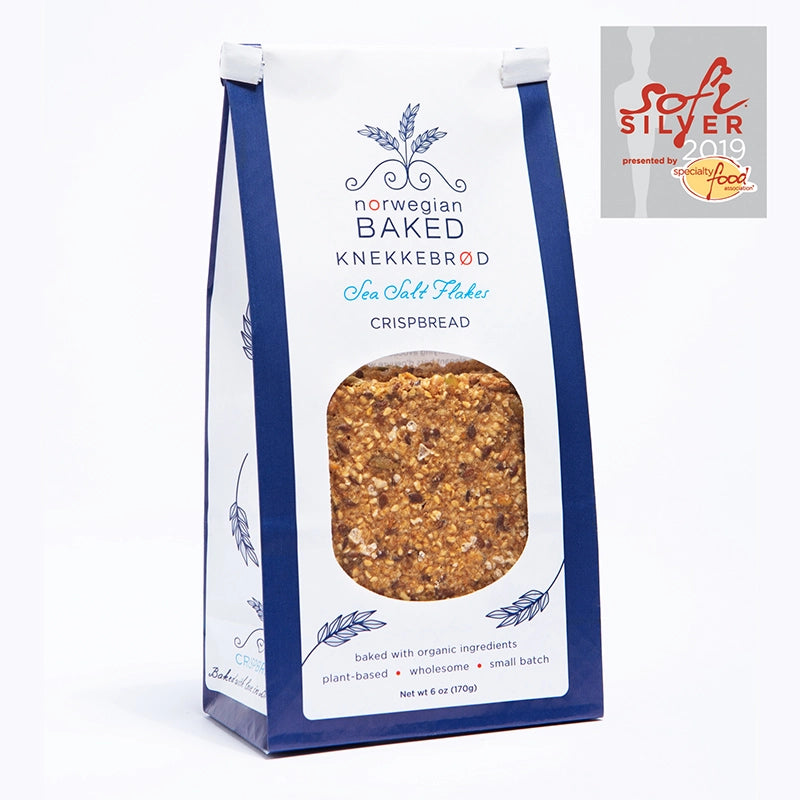 Knekkebrød Norwegian Crispbread, Sea Salt