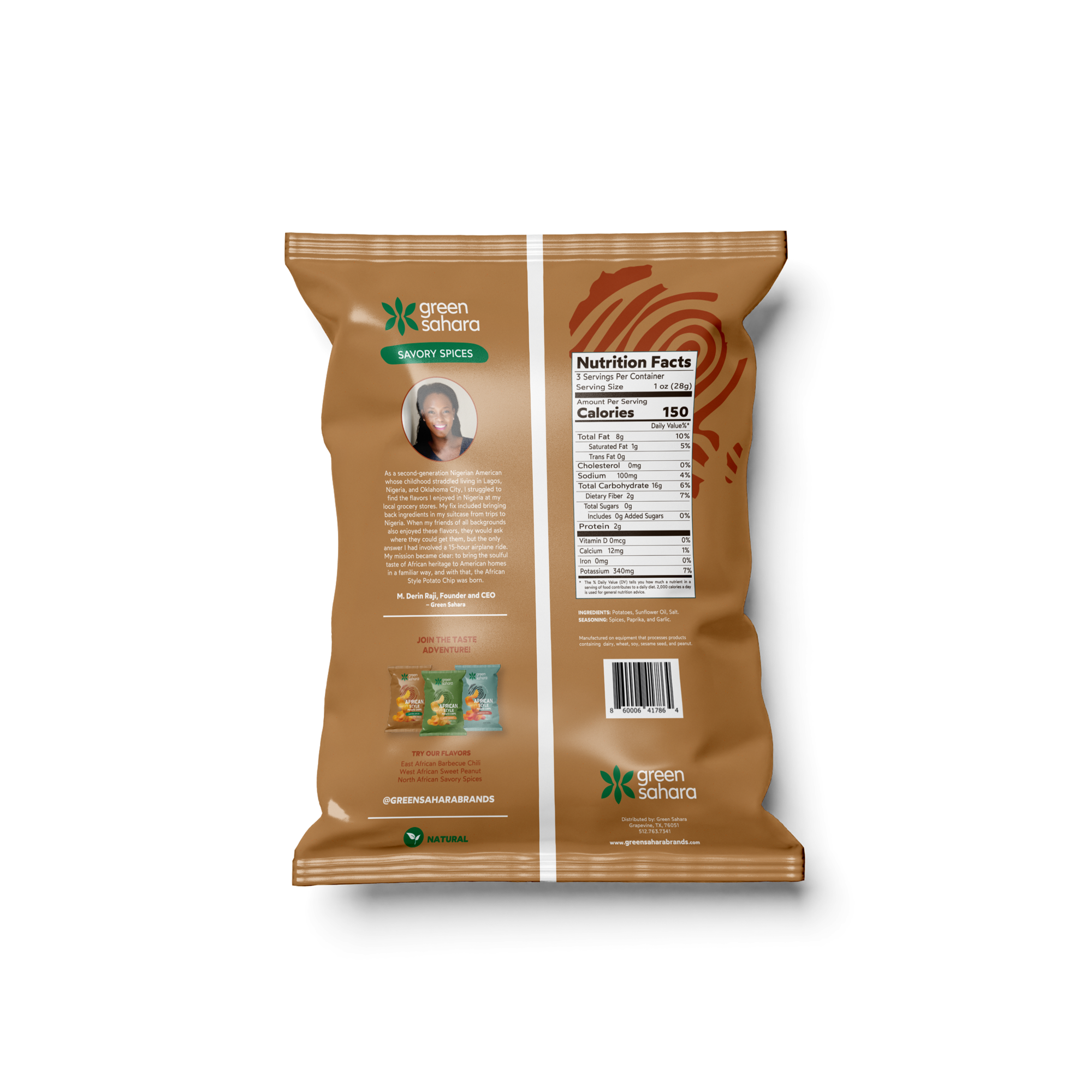 Gourmet North African Savory Spices Potato Chips