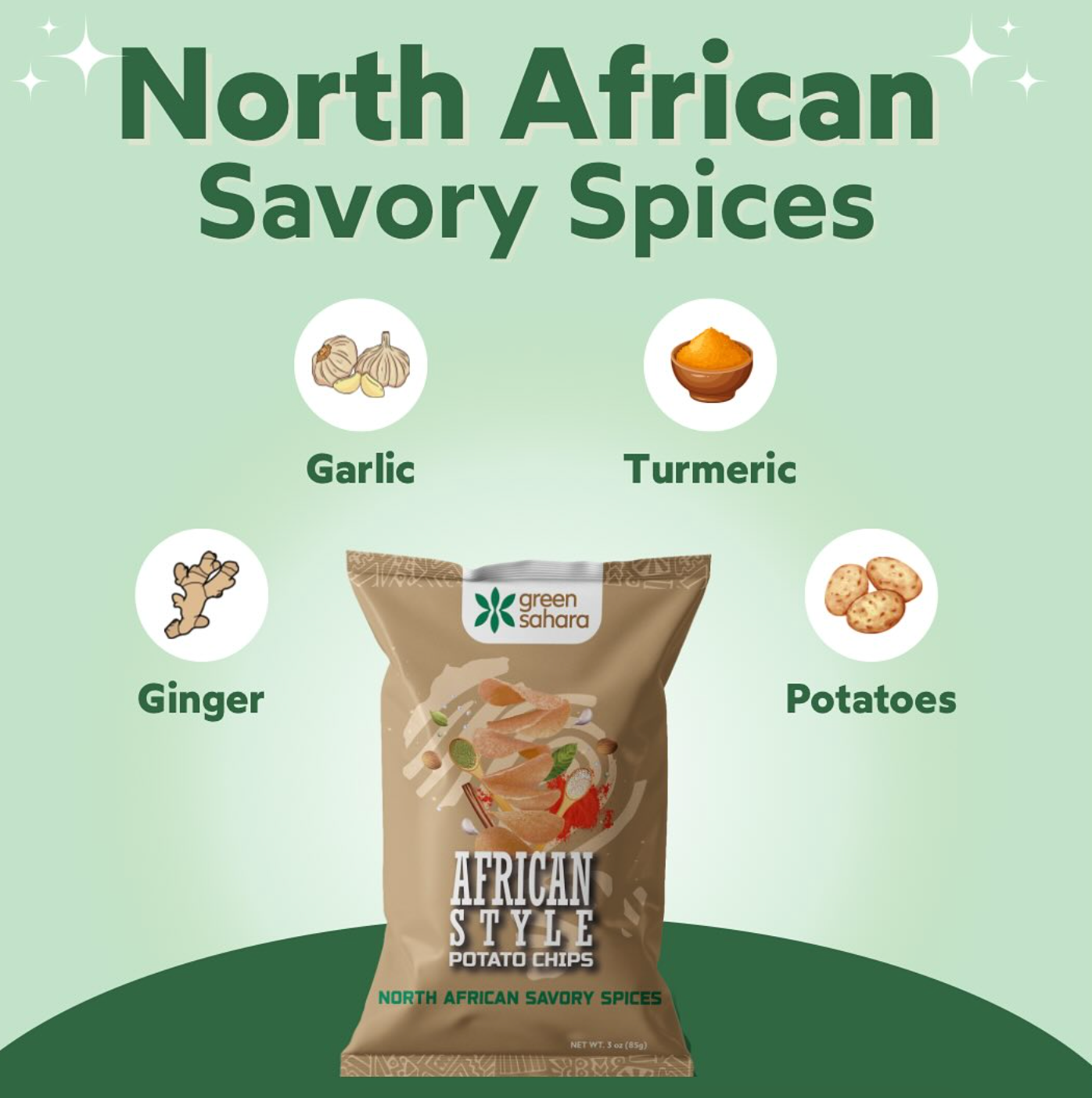 Gourmet North African Savory Spices Potato Chips