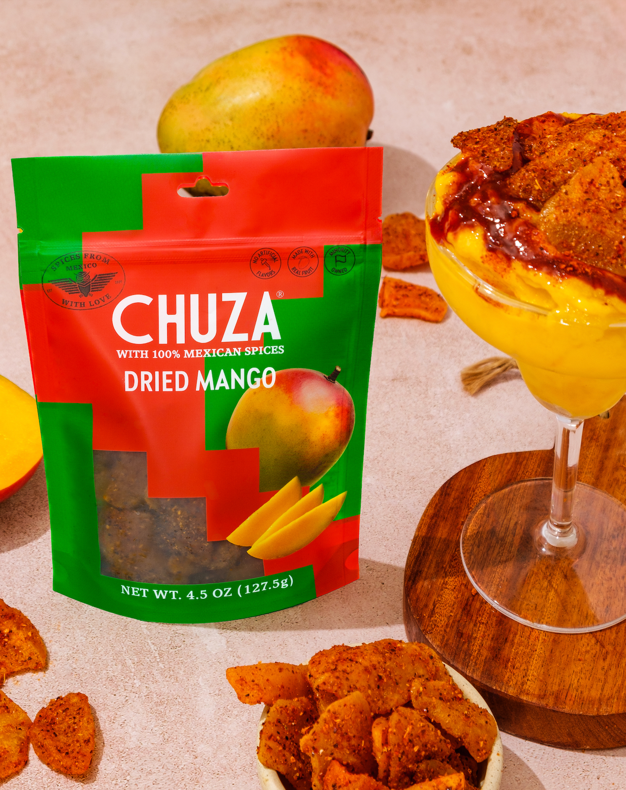 CHUZA | Dried Mango | Chili-Seasoned Fruit Snack