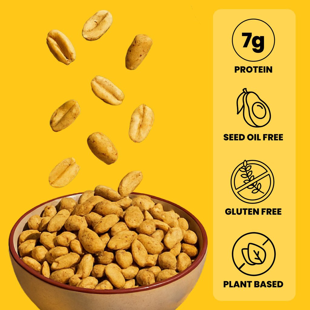 Salty Dry Roasted Peanuts – Gourmet Protein Snack 7.0oz