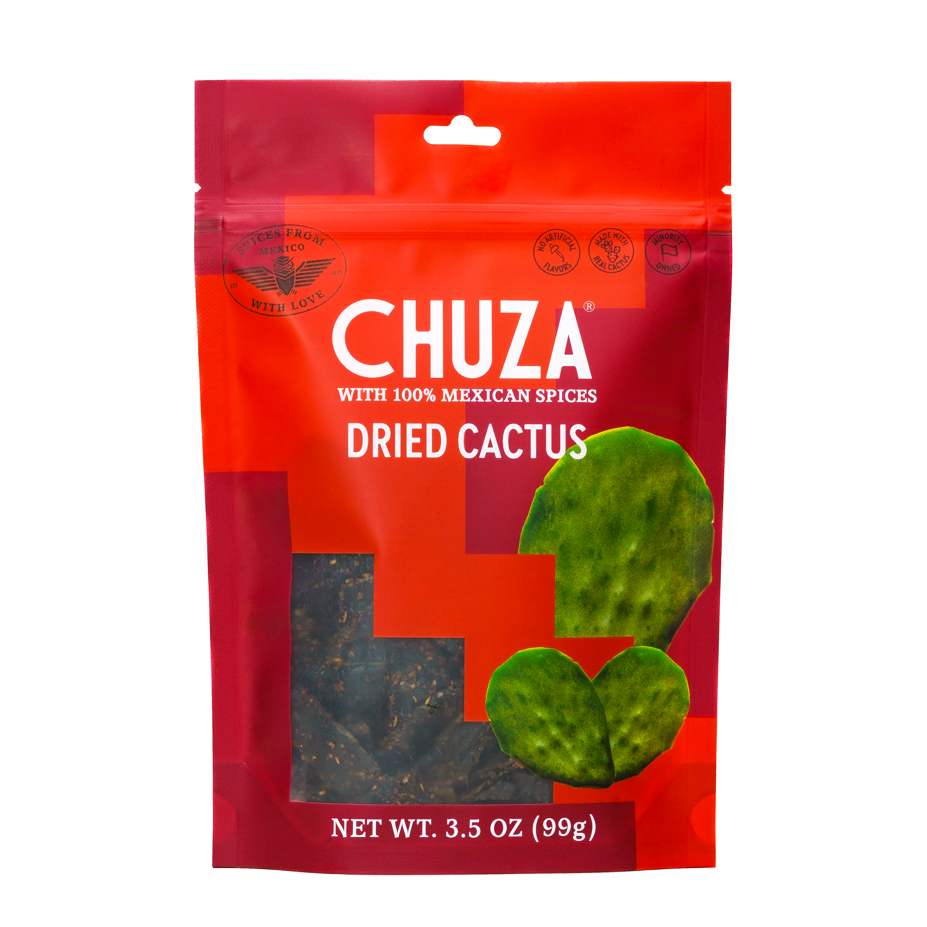 CHUZA | Dried Cactus (Nopal) | Chili-Seasoned Fruit Snack