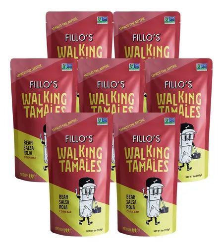 Bean Salsa Roja Walking Tamales, 7 Pouches/Case