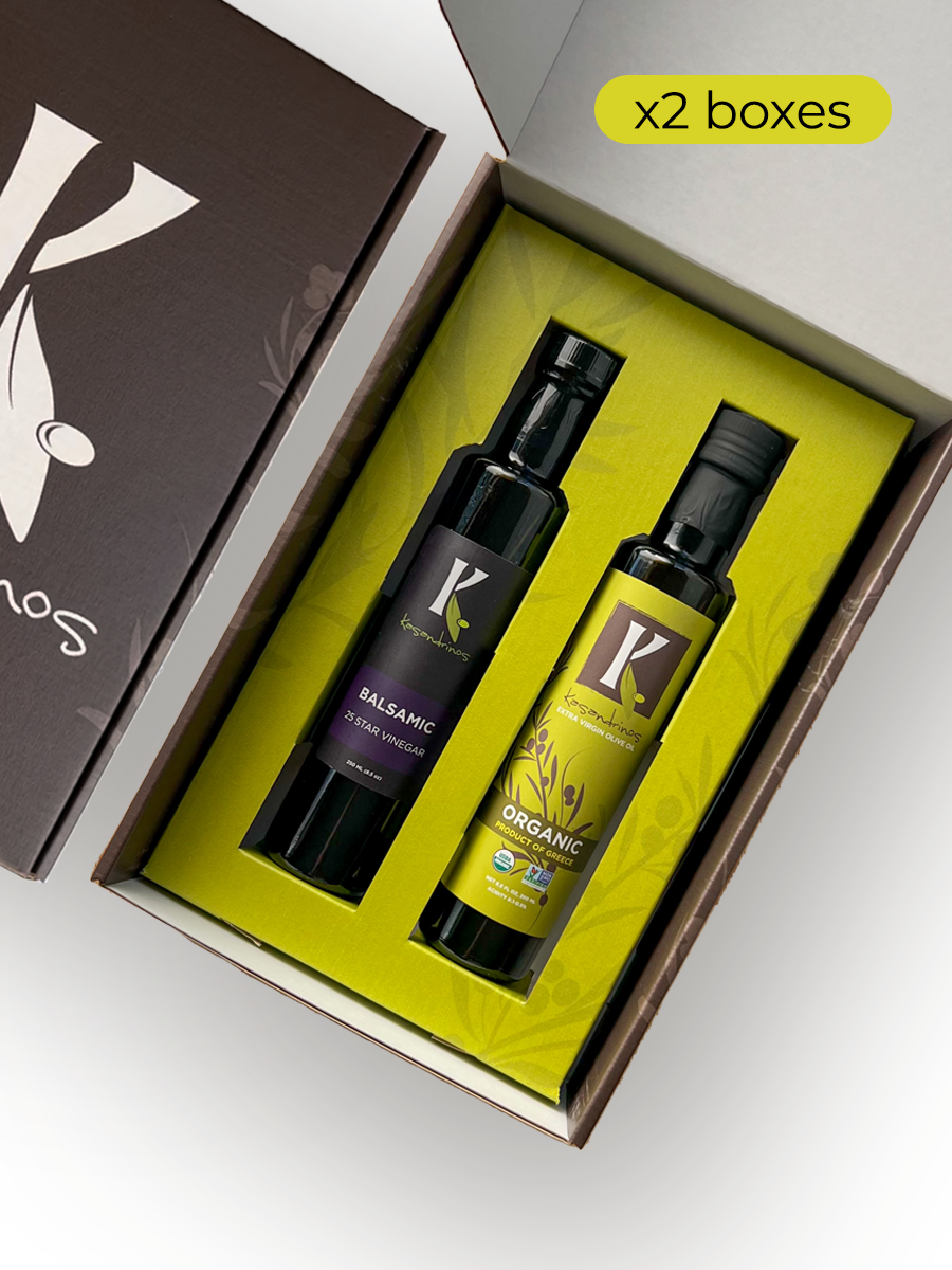Organic EVOO & Vinegar Gift Box