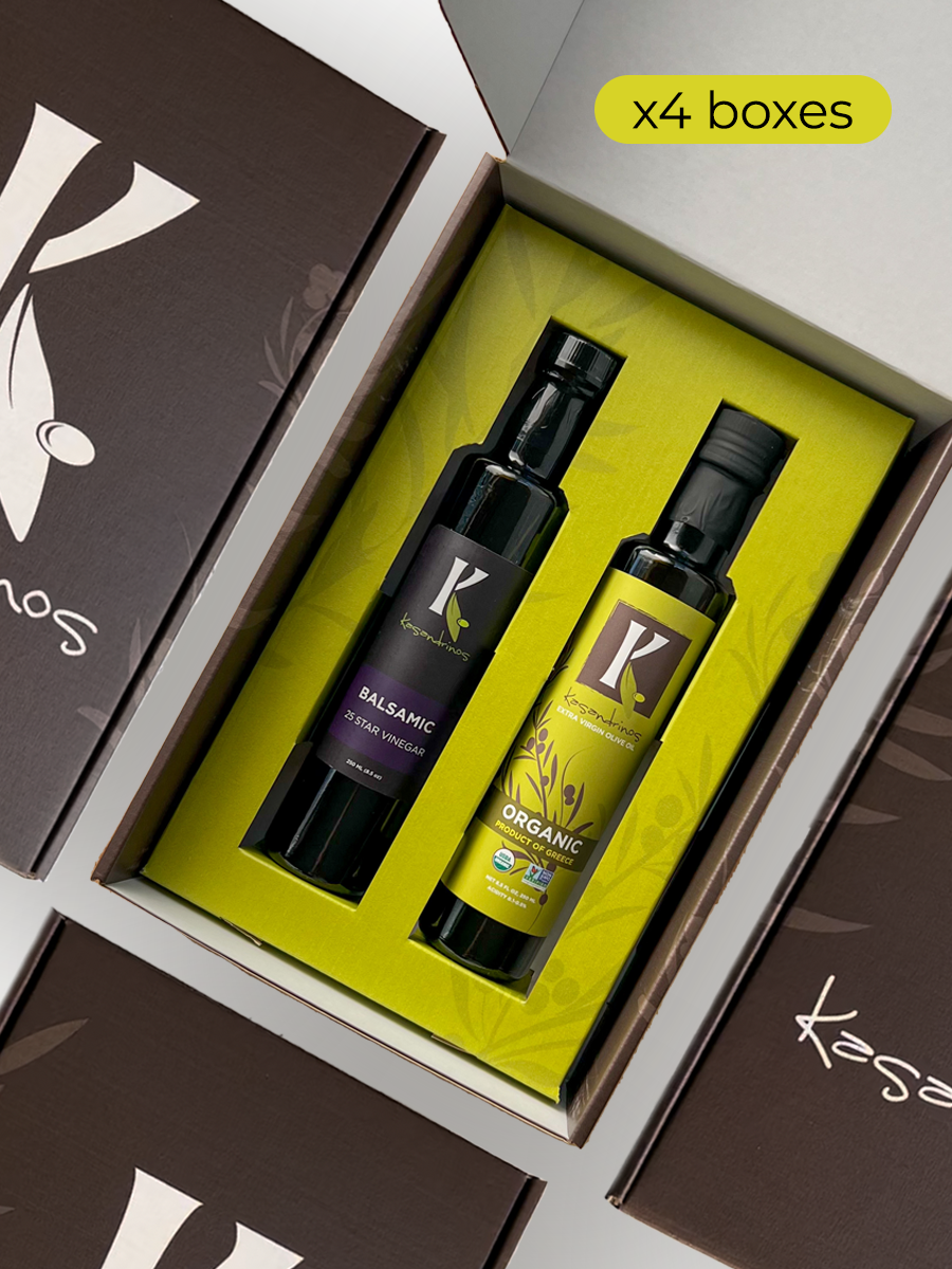 Organic EVOO & Vinegar Gift Box