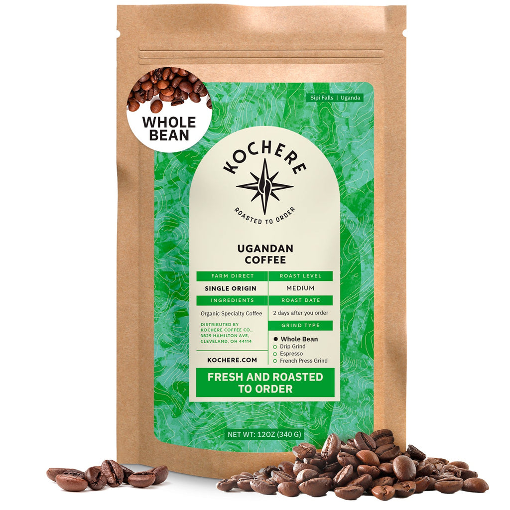 Ugandan Sipi Falls Single Origin, Organic Medium Roast Coffee