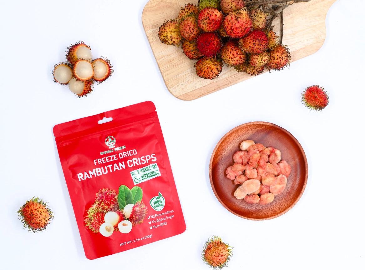 Freeze Dried Rambutan Crisps