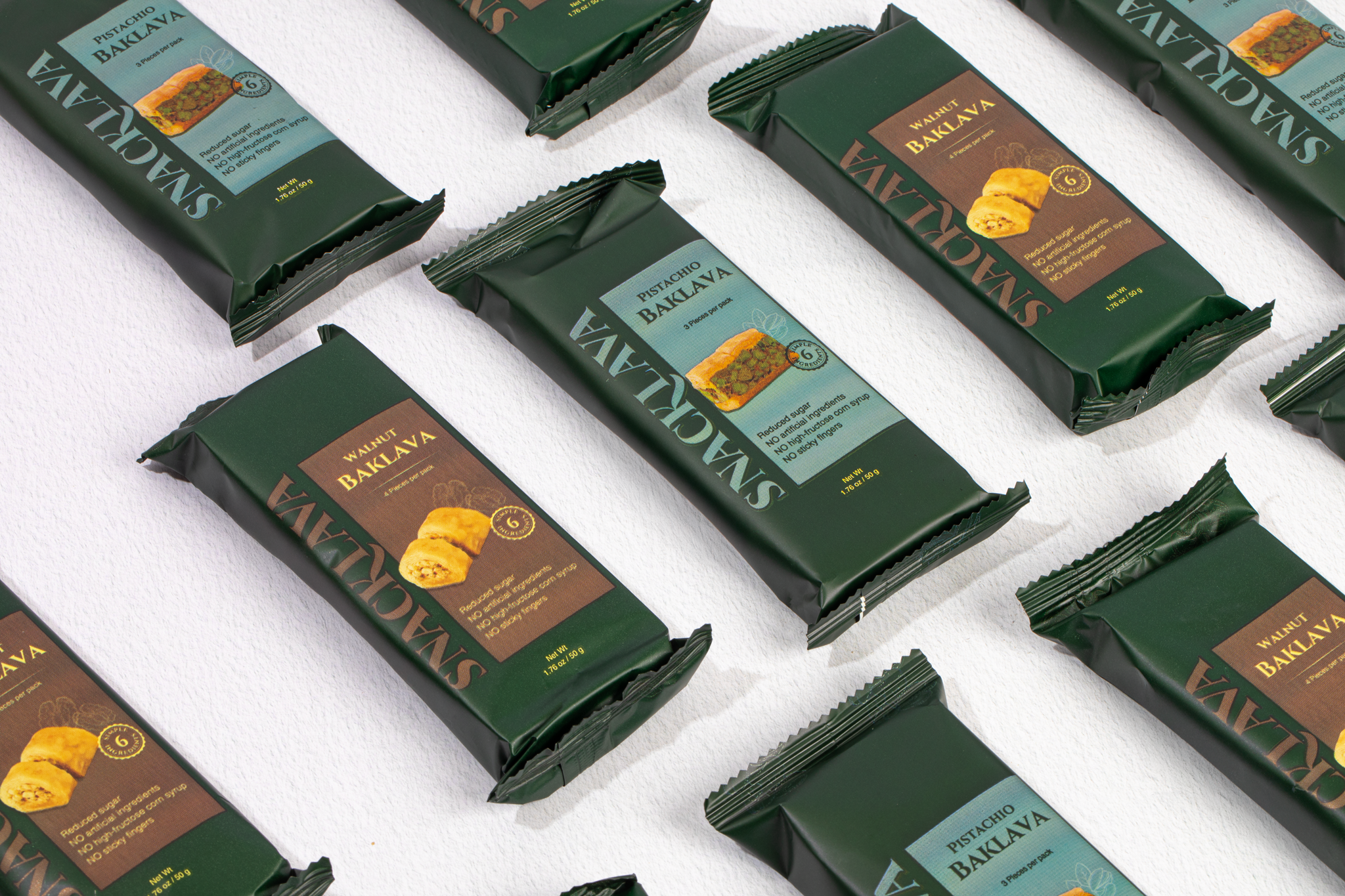 Baklava Pistachio Snacklava 3pc pack