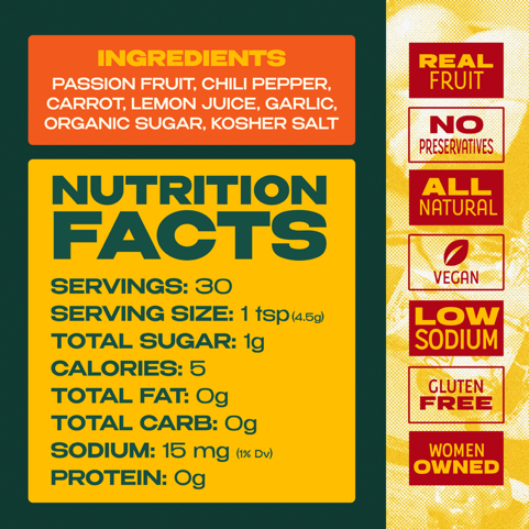 Passion Fruit Spicy Sweet Hot Sauce