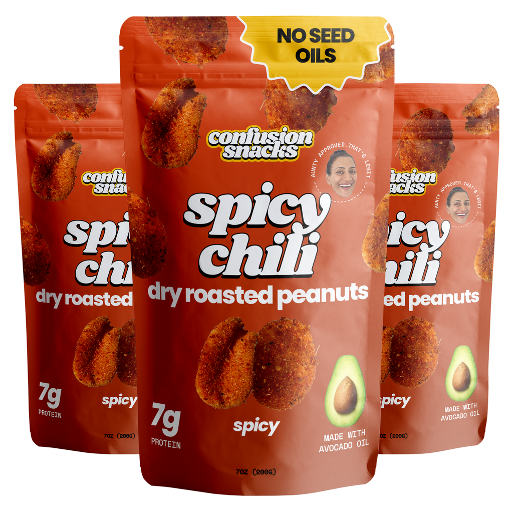 Spicy Dry Roasted Peanuts – Gourmet Protein Snack 7.0oz