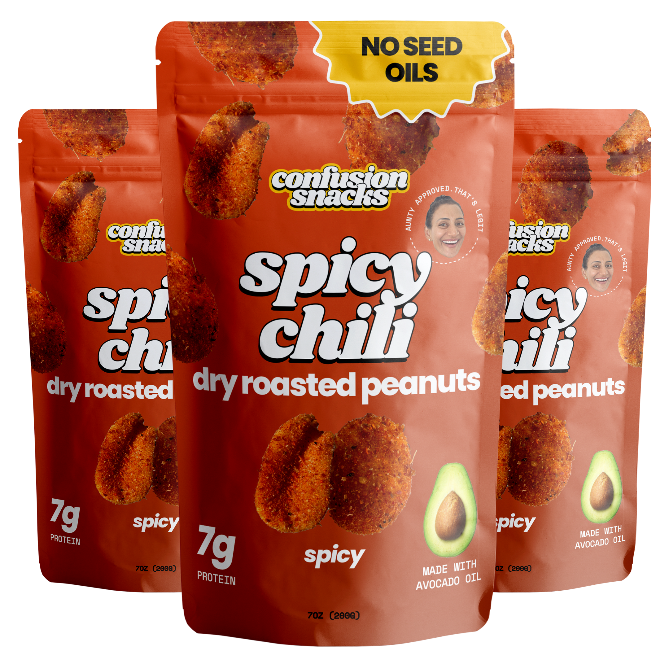 Spicy Dry Roasted Peanuts – Gourmet Protein Snack 7.0oz