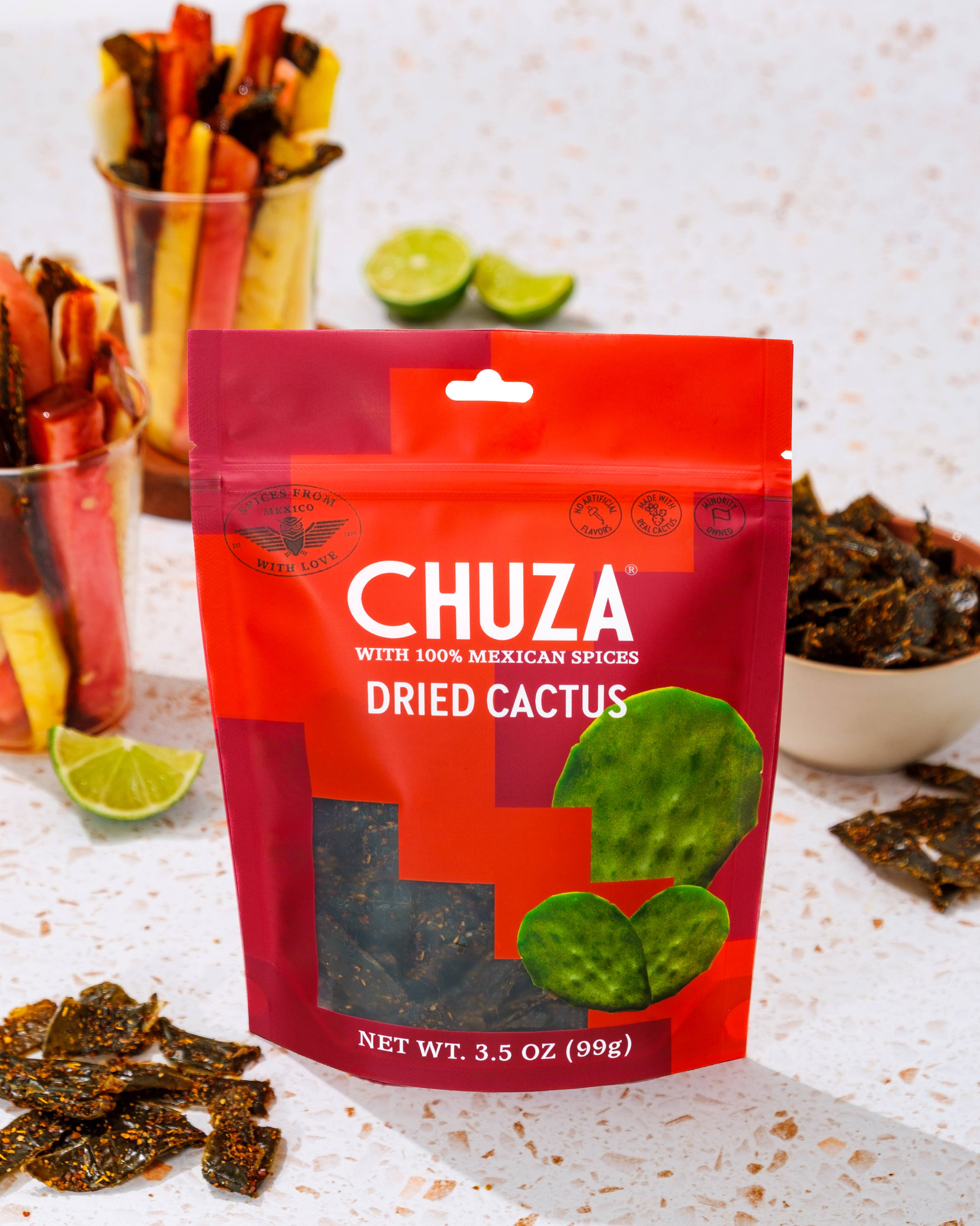 CHUZA | Dried Cactus (Nopal) | Chili-Seasoned Fruit Snack