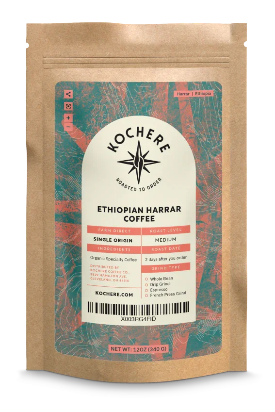 Ethiopian Harrar Natural Medium Roast Coffee
