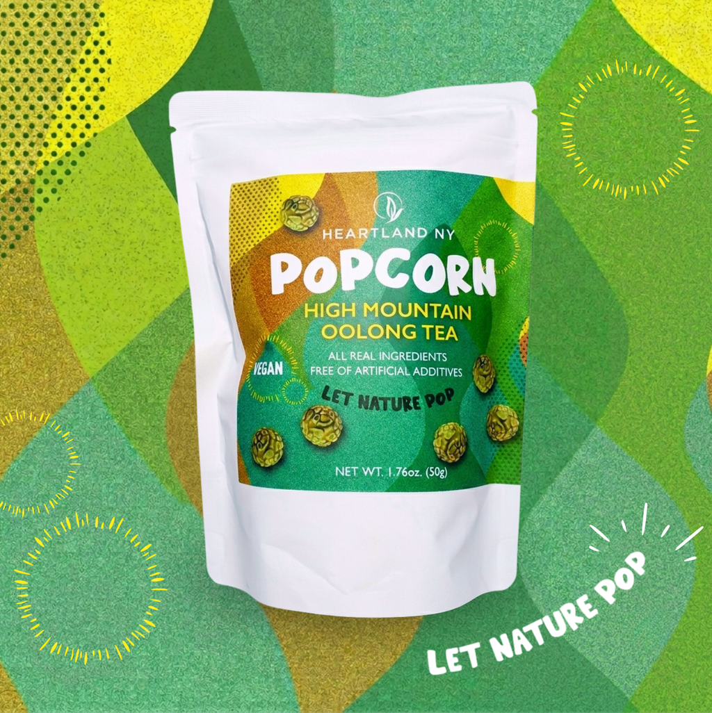 Heartland NY High Mountain Oolong Tea Popcorn 1.76 oz front package