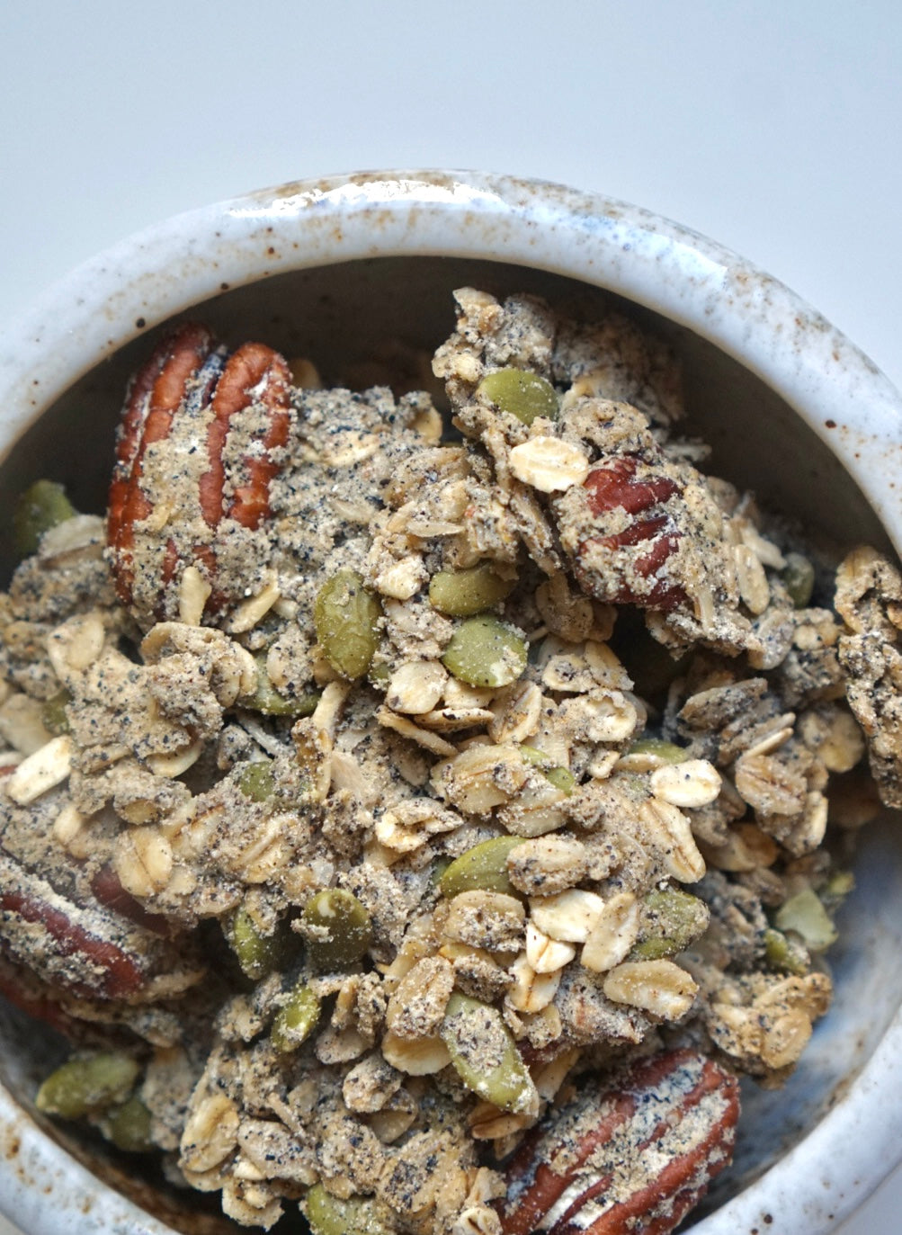 Nomi Crunch Black Sesame protein granola 8 oz bag