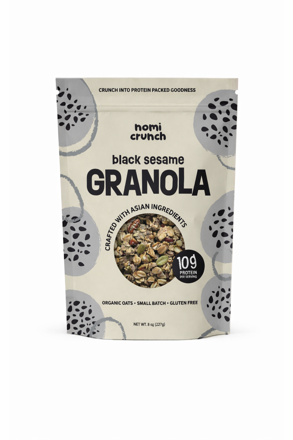 Nomi Crunch Black Sesame granola