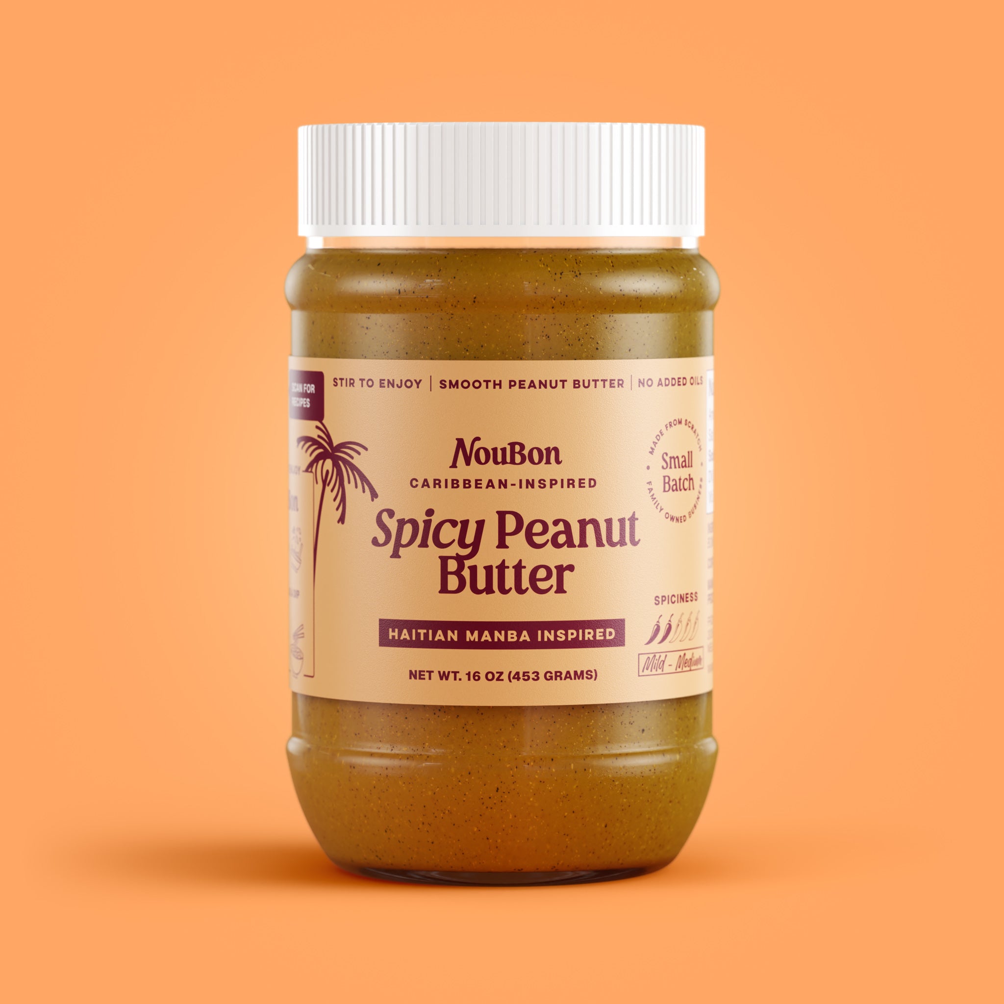 NouBon Spicy Peanut Butter 16 oz