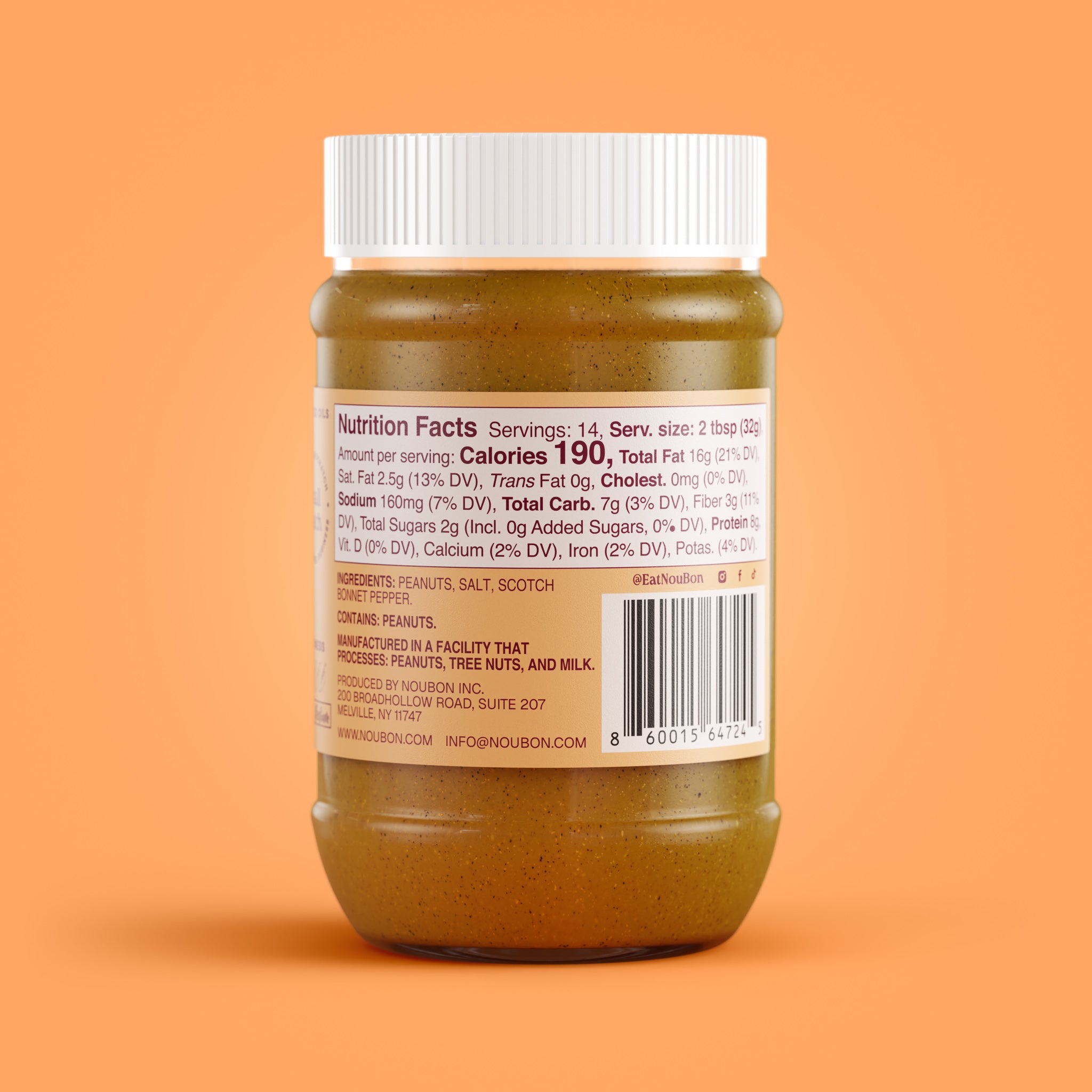 NouBon Spicy Peanut Butter serving suggestion