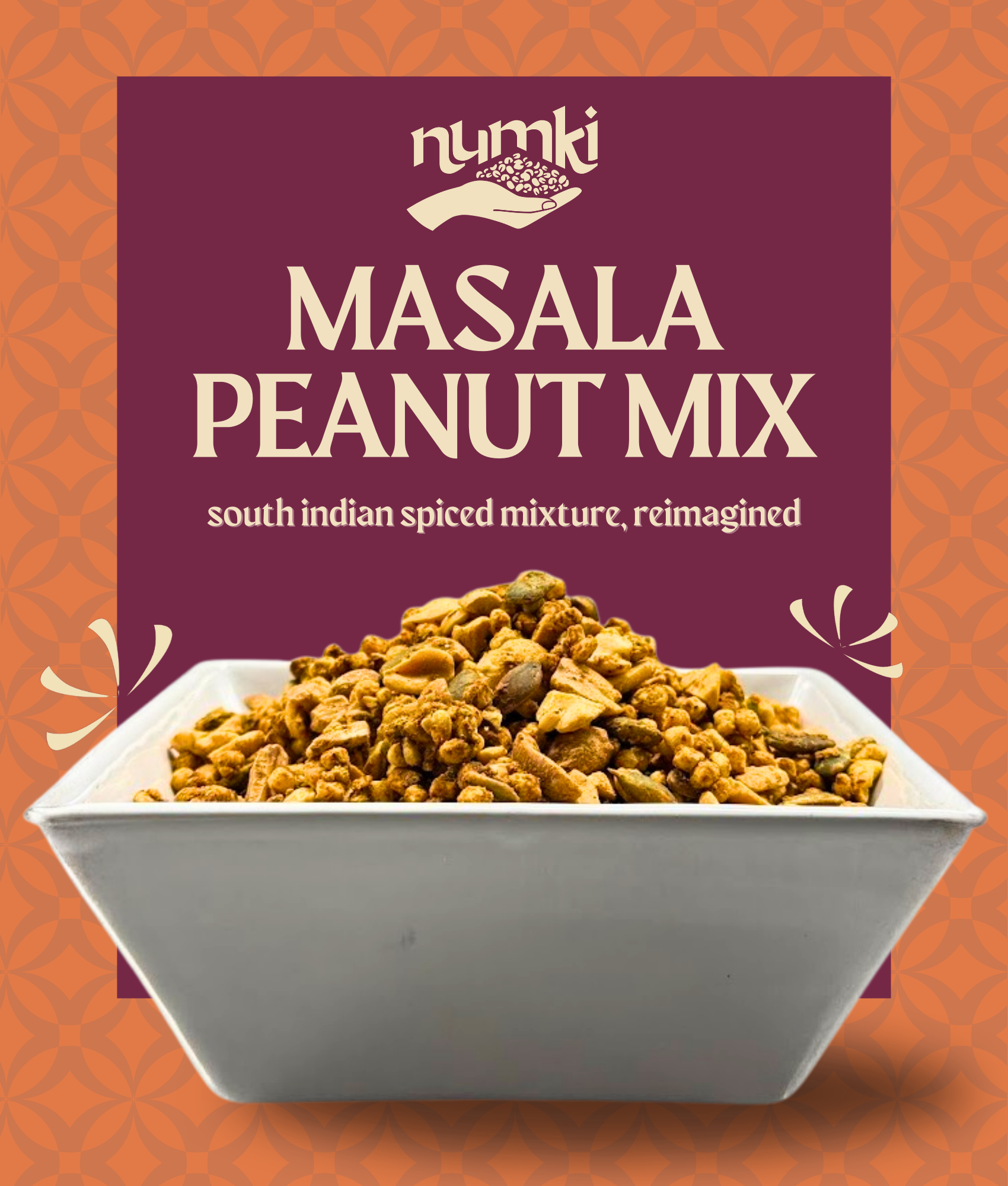 Numki Masala Peanut Mix in serving bowl