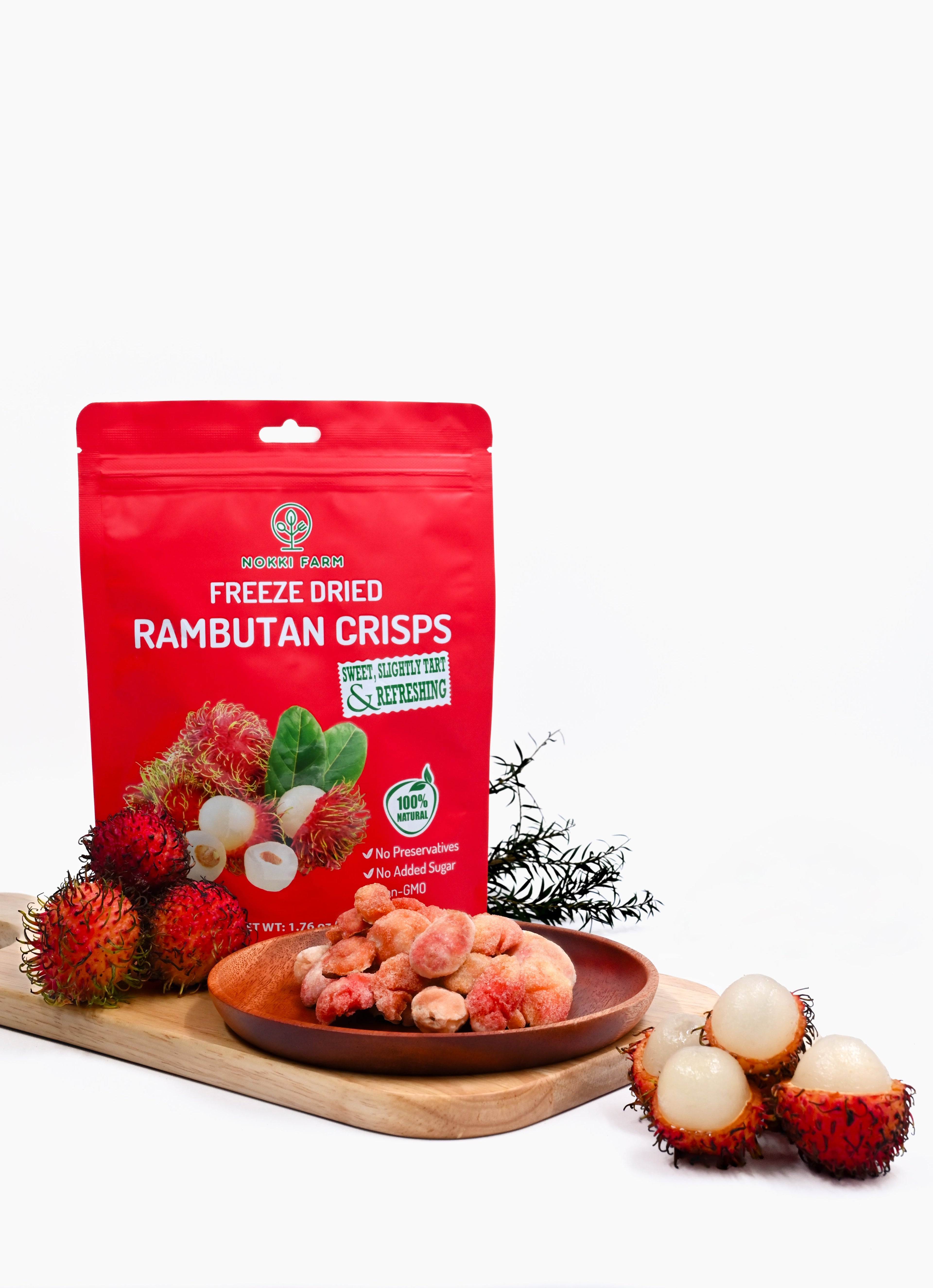 Freeze-Dried Rambutan Crisps