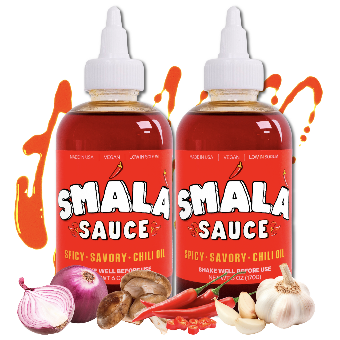 SMÁLÀ Chili Oil two 6 oz bottles