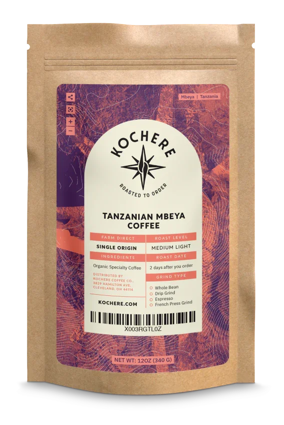 Tanzanian Mbeya AB Medium-Light Roast Coffee