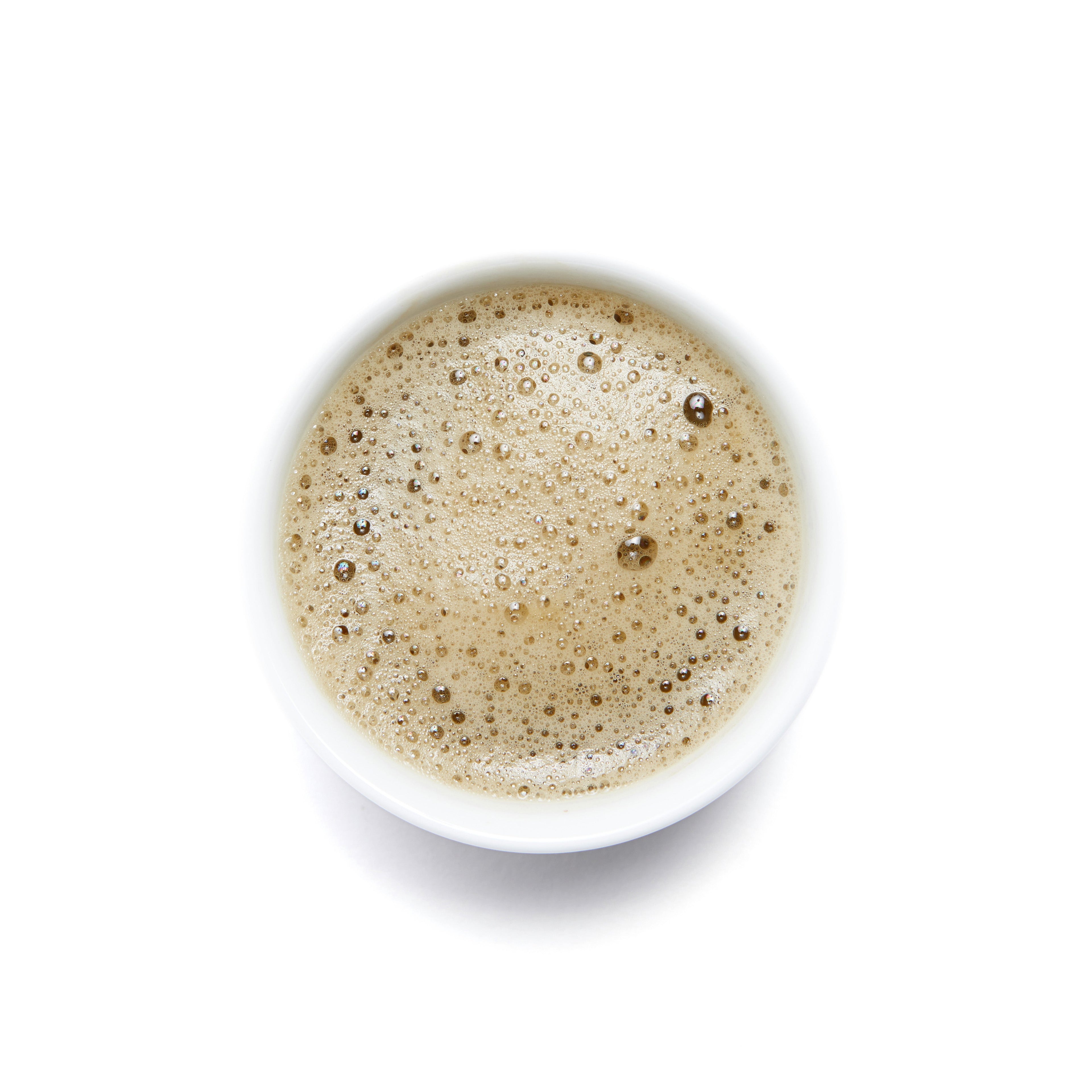 Wild Orchard Jeju Black Matcha prepared in a cup