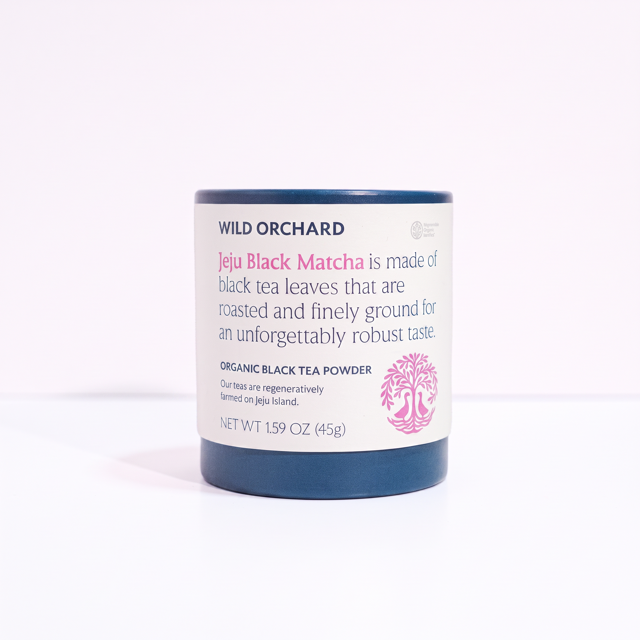 Wild Orchard Organic Jeju Black Matcha 1.59 oz package