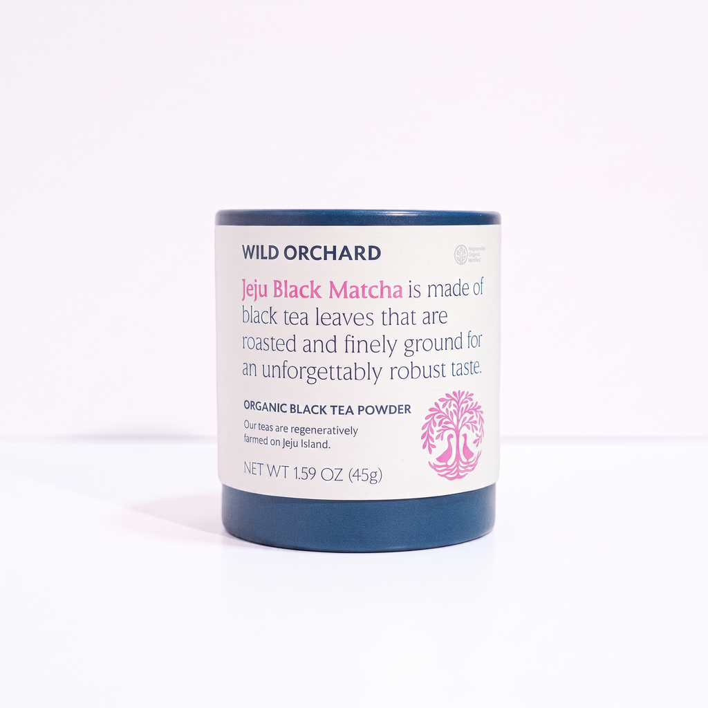 Wild Orchard Organic Jeju Black Matcha 1.59 oz package